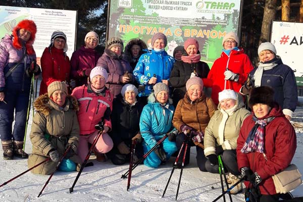 прогулка в лесном режиме